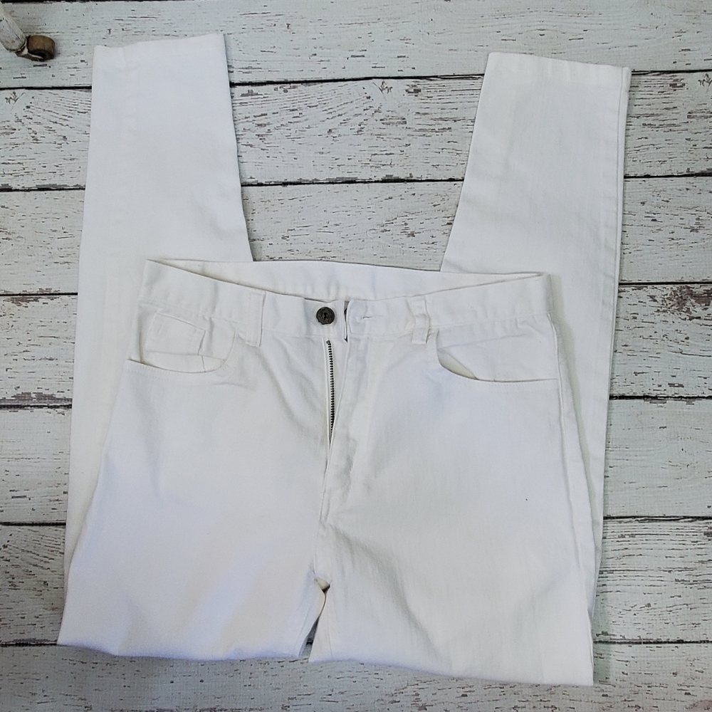 FabKids White denim skinny jeans